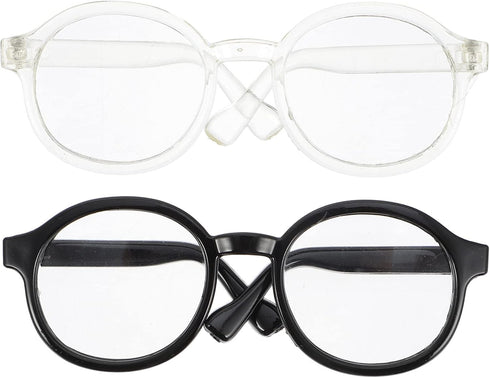 NUOBESTY Doll Eyewear 2pcs Doll Glasses Doll Eyeglasses Doll Dress up Glasses Dolls Reading Glasses Mini Glasses Costume Supplies for 15-20cm Doll...