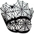 50 Pcs Spiderweb Cupcake Wrappers - Black Laser Cut Liners for Halloween Theme Party Decorations...