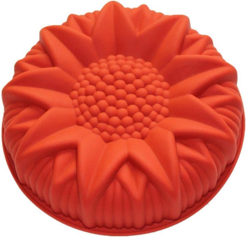 9.8'' Sunflower Birthday Cake Mold Silicone Baking Molds Party Cake Bakeware for Your Anniversary Dessert, Cake, Bread, Tart, Pie, Flan and More #...