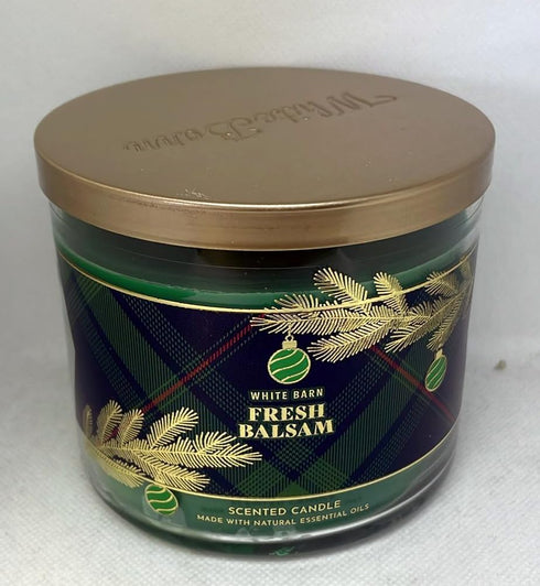 Bath & Body Works 3-Wick Candle in Fresh Balsam - packaging may vary...
