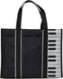 Piano Keys Music Tote Bag With 5mm sponge Waterproof Oxford Cloth Handbag Shopping Bag with Magnetic Snaps Buckle...