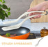 Alipis 2 in 1 Grip and Flip Spatula Tongs Silicone Egg Flipper Tong Bread Pancake Fish French Toast Omelet Making Steak Clamp for Home Kitchen Coo...