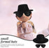TOYANDONA Doll Glasses Mini Formal Hat Set 20pcs Miniature Doll Hats 20pcs Black Doll Sunglasses Dolls Costume Accessories for Diy Crafts Dollhous...