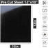 CAREGY Heat Transfer Vinyl HTV Iron on Vinyl for T-Shirts 12 x 10 Inches 16 Sheets (White and Black)...