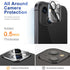 CANSHN [3+3 Pack for iPhone 15 Screen Protector Tempered Glass & Camera Lens Protector Accessories with Easy Installation Frame, Double Shatterpro...
