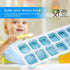 Ice Cube Trays, Silicone Easy-Release and Flexible 14-Ice Trays with Spill-Resistant Removable Lid, BPA Free, Durable and Dishwasher Safe, 2 Pack...