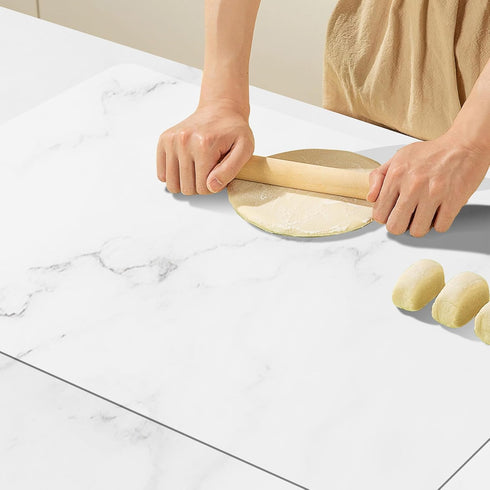 Food-Grade Silicone mat?2MM Extra Thick Silicone Mats for Kitchen Counter, 25.6" x17.7" Non-Slip Waterproof Large Countertop Protector Mat, Heat R...