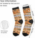 Ancient Egypt Crew Socks for Woman Size 6-8 Mythology Pharaohs Hieroglyph Engraving Girls Socks...