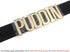 Adjustable Fashion High Neck Black Belt Letter Gold Puddin Choker Necklace Collar for Women Girls Adult Kids Prime (About 1.2 Inch Width)...