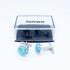 Dome Natural Turquoise Stone Cufflinks Jewelry for Men Stainless Steel Classic Tuxedo Shirt Unique Business Wedding...
