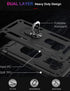 IKAZZ Galaxy S9 Plus Case, Heavy Duty Protective Phone Cover, Shockproof, Magnetic Kickstand, Black...