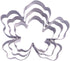 Tropical Flower Cookie Cutter Set - 3 Piece - Stainless Steel...