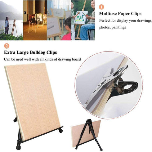 20PCS Silver Metal Bulldog Clip for Office, Drawing Board, School, Kitchen, etc. 3-inch Enhanced Design for Extra Durability...