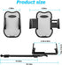 Car Rear View Mirror Phone Holder, 360° Rotatable Car Phone Holder Mount with Anti-Shake Design, Multifuctional Rearview Clip Mobile Mount Holder ...