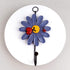 Notakia Creative Daisy Resin Wall Hooks Wall Mounted Art Flower Iron Hook Hand-Painted Hanging Coat/Hat/Key/Towel Hooks Home Decoration(Set of 4)...