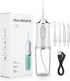 Water Flosser, Travel Bag, 4 Function Nozzles, Portable 3 Modes 220ml Water Tank Rechargeable IPX7, Waterproof...