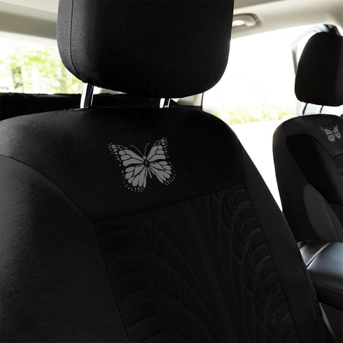 Front Car Seat Covers, 2 Pack Butterfly Automotive Seat Protectors, Car Interior Accessories, Soft & Breathable, Premium Non-Slip Seat Covers for ...