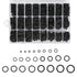 1200Pcs O Ring Kit 24 Sizes O Rings Assortment Rubber O-Ring Sealing Gasket Washer Seal Assortment Set NBR Metric O-Ring Assortment Kit for Plumbi...