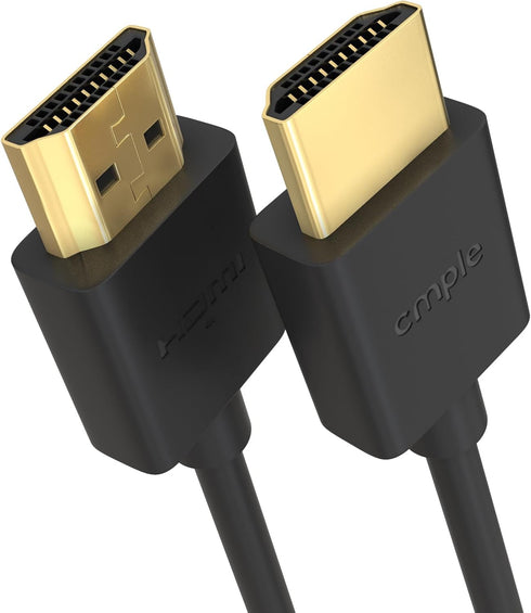 Cmple - Ultra Slim High Speed 4K HDMI Cable 15ft 4K@60Hz 18Gbps HDMI 2.0 Cord HDR Support Gold-Plated Flexible...