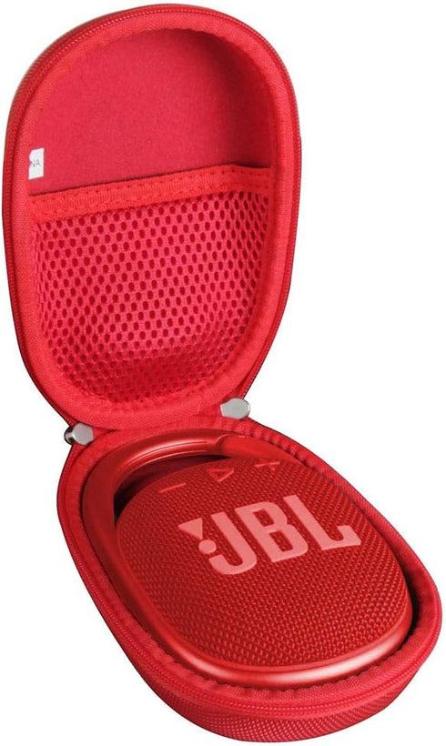 Hermitshell Hard Travel Case for JBL Clip 4 / JBL Clip 5 Portable Mini Bluetooth Speaker (Red)...