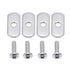 4 Pcs 316 SS Kayak Rail/Track Screws, Track Nuts w' 4 pcs M5 Long Screws and 4 Pcs Short Screws, Mounting Replacement Kit for Kayaks Rails...