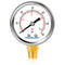 Lead-Free Water Pressure Gauge Liquid Filled 60 Psi 2" Dial, Stainless Steel Case, 1/4" NPT Lower Mount, Water Pressure Gauge for Home...