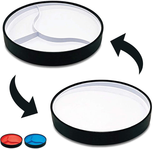 STAYnEAT Suction Plate, 2n1 Divided/Scoop Dish, Non-Slip Plate Guard, USA! White (L)...