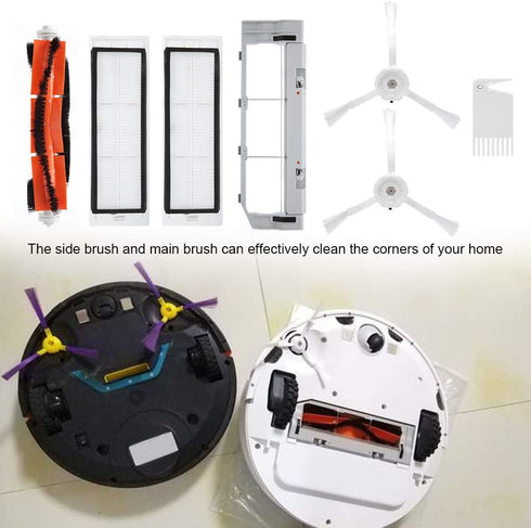 7Pcs/Set Robot Vacuum Cleaner Replacement Kit, Main Brush Filter Kit Replacement Fit for Xiaomi Robot Cleaner...