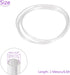 DMiotech 2.5mmx4mm Pneumatic Tubing, 2 Meters/6.6ft Air Compressor PU Line Hose Tube for Water Fluid Transfer, Transparent...