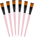 6 Pcs 1 inch Flat Paint Brushes Acrylic Paint Brush Paintbrushes for Acrylic Paint Flat Brush Synthetic Nylon Craft Artist Brushes for Painting Oi...