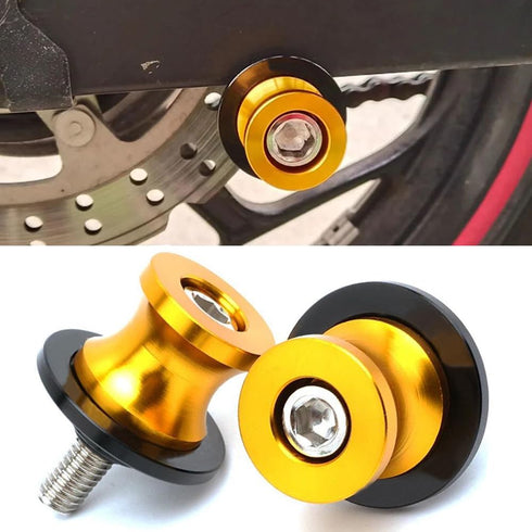 Universal M10 x 1.25 Motorcycle Swing arm Spools Slider for CFMOTO 450NK 450SS 450SR 450MT 650NK 800MT Ninja 400 650R Z750 Z1000SX ER6F ER6N Versy...
