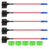 ZOOKOTO 5Pack 12V Add-a-Circuit TAP Adapter Fuse Holder with 30A Standard APR ATO ATC Blade Fuse for Cars Trucks Boats...