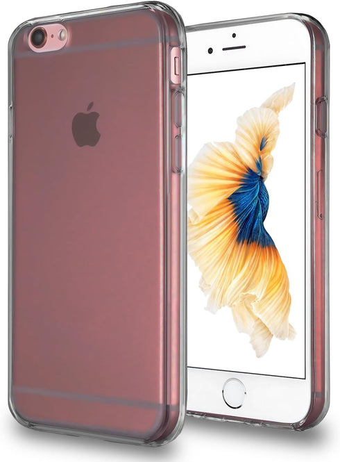 TENOC Phone Case Compatible with iPhone 6 & iPhone 6s, Gray Case Clear Shockproof Protective Bumper Slim Cover for 4.7 Inch...