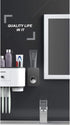 VICKSONGS Automatic Toothpaste Dispenser Wall Mounted, Toothpaste Dispenser Countertop,Toothpaste Squeezer for Family & Kids (Black)...