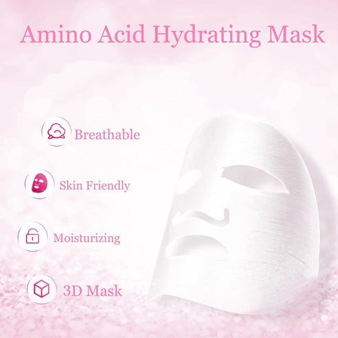 6Pcs Amino Acid Skin Care Products Set, Sakura Skin Care Sets, Nicotinamide Skin Care Gift Set for Women Girls, Skincare Routine Set, Face Care Ki...