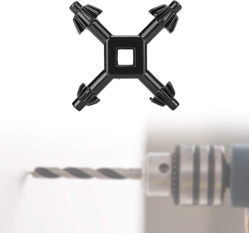 4 Way Chuck Key, Professional Master Chuck Key, Steel Replacement Drill Chuck Key, 4 in 1 Multifunctional Drill Chuck Key Fit Drill Power Tool Cor...