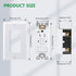 GFCI Outlet,Tamper Resistant GFCI Receptacle with Combination Switch,ETL Listed,Back &Side Wire,White (TR&WR15Amp)...
