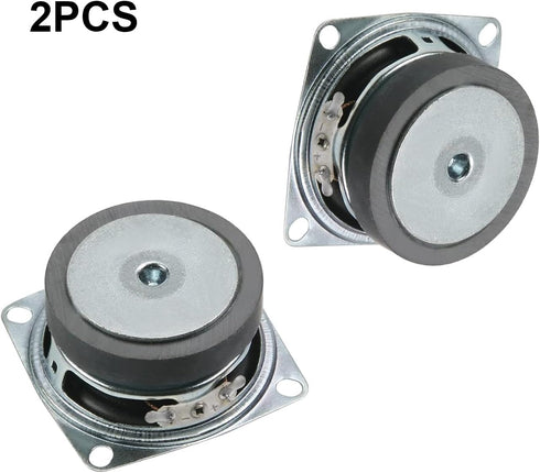 Fielect 2Pcs DIY Magnetic Speaker 3W 4 Ohm Full Range Audio Speaker Stereo Woofer Loudspeaker Replacement for Arduino, 52mm Diameter...