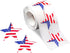 250 American Flag Star Stickers - Patriotic American Flag Star-Shaped Stickers for 4th of July, Memorial Day, and Veteran's Day...