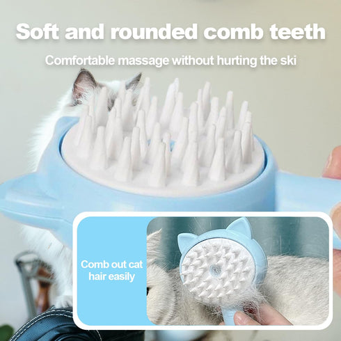 Cat Steamy Brush Dog brushes for Shedding Grooming, Lightweight Skin Friendly Pet Brush Hair Removal Comb Brushes for Long or Medium Haired Cats(B...