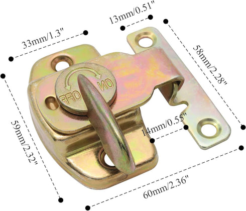 4 Pieces Metal Dining Table Locks Dining Training Table Buckles Latches Table Connectors Leaf Latch Hardware Accessories(Color)...
