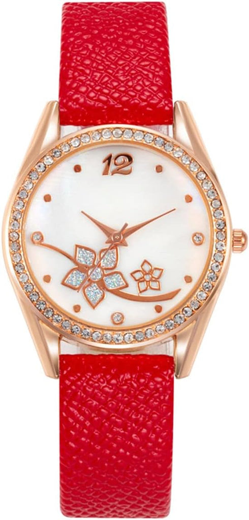 CdyBox Wholesale PU Leather Strap Watch 6 Pack Mother Day Gift Bling Rhinestone Ladies Women Watches...
