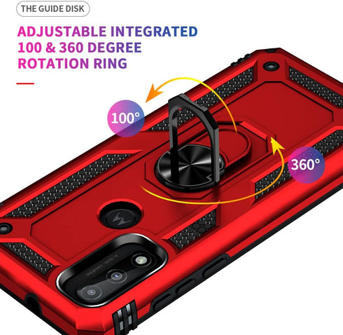 Androgate for Moto G Pure Case, Motorola Moto G Power 2022/ Moto G Play 2023 Case with HD Screen Protector, Military-Grade Ring Holder Car Mount 1...