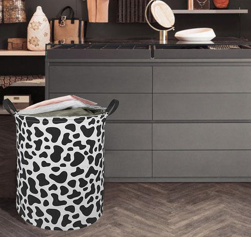 Laundry Hamper Toys Box Storage Bins Canvas Waterproof Collapsible Clothes Organizer Basket with Handle Freestanding Large Cute Light Weight for H...