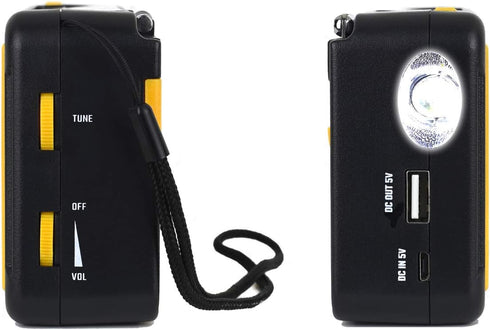 Kaito Voyager ECO Emergency Radio KA336 AM/FM NOAA Weather Alert 5-Way Powered Solar Crank Radio Receiver with LED Flashlight and USB Mobile Phone...