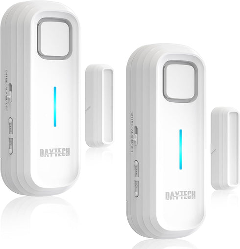 DAYTECH Freezer Door Alarm with Delay 1/2/3/4 mins When Left Open Window Chime Close Doors Reminder Refrigerator Door Alarm 0 to 120 dB for Fridge...