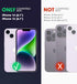 i-Blason iPhone 14 (2022) / iPhone 13 (2021) 6.1 Inch Case with Built-in Screen Protector, Transparent Back, Shockproof Airbags Bumper [Ares Serie...