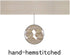 Grelucgo Handmade Hemstitched Polyester Rectangle Table Runners and Dresser Scarves, Beige 14x54 inch...