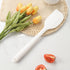 White Silicone Spatula for Cooking Heat Resistant, 10.8In Small Kitchen Spatula Silicone, Flexible Rubber Spatula for Baking...