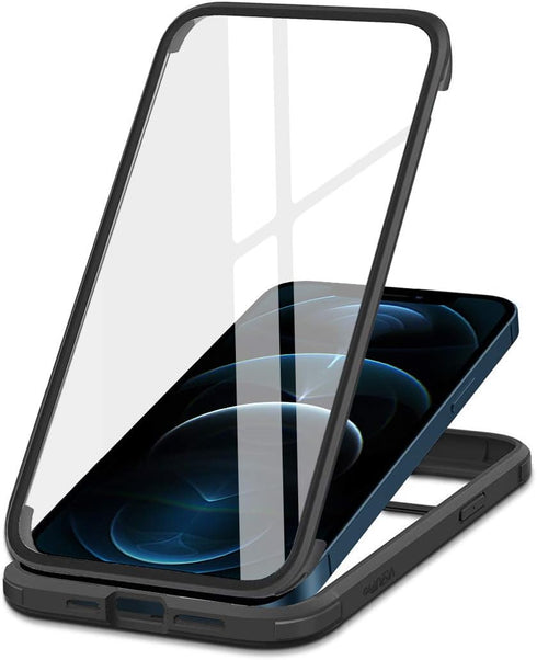 Glass+ Case Compatible with iPhone 11 6.1 inch Full-Body Clear Bumper Case with Built-in 9H Tempered Glass Screen Protector...